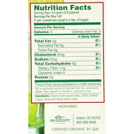 Sweet Leaf Sweetener - Organic - Stevia - 70 Count