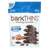 Bark Thins Snacking Dark Chocolate Pretzel - Sea Salt - Case Of 9 - 10 Oz.