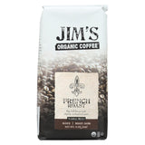 Jim's Organic Coffee - Whole Bean - French Roast - Case Of 6 - 11 Oz.