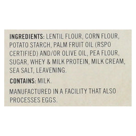 Saffron Road Lentil Crackers -sea Salt - Case Of 6 - 4.5 Oz