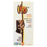 Theo Chocolate Black Rice Quinoa Crunch - 85 Percent Dark Chocolate - Case Of 12 - 3 Oz.