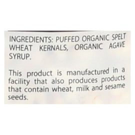 Suzie's Spelt Puffed Cakes - Agave Sweetened - Case Of 12 - 5 Oz.