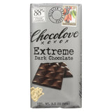 Chocolove Xoxox - Dark Chocolate Bar - Extreme - Case Of 12 - 3.2 Oz