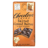 Chocolove Xoxox - Dark Chocolate Bar - Salted Almond Butter - Case Of 10 - 3.2 Oz
