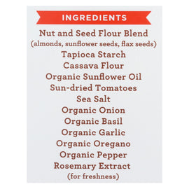 Simple Mills Sun Dried Tomato And Basil Almond Flour Crackers - Case Of 6 - 4.25 Oz.