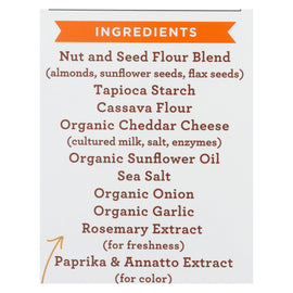 Simple Mills Farmhouse Cheddar Almond Flour Crackers - Case Of 6 - 4.25 Oz.