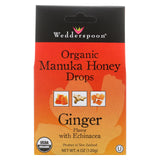 Wedderspoon Drops - Organic - Manuka - 15+ - Ginger - 4 Oz