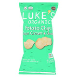 Luke's Organic Sour Cream And Onion Potato Chips - Case Of 9 - 4 Oz.