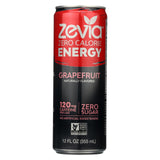 Zevia Zero Calorie Energy Drink - Grapefruit - Case Of 12 - 12 Fl Oz