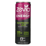 Zevia Zero Calorie Energy Drink - Raspberry-lime - Case Of 12 - 12 Fl Oz