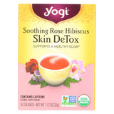 Yogi Tea - Organic - Soothing Rose Hibiscus Skin Detox - Case Of 6 - 16 Bag