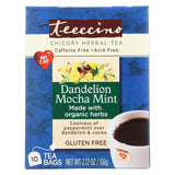 Teeccino Chicory Herbal Tea - Dandelion Mocha Mint - Case Of 6 - 10 Bag