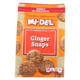 Midel Cookies - Ginger Snaps - Case Of 8 - 10 Oz