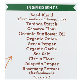 Simple Mills Sprouted Seed Crackers - Jalapeno - Case Of 6 - 4.25 Oz