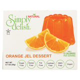 Simply Delish Natural Jel Dessert - Orange - Case Of 6 - 1.6 Oz.