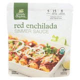 Simply Organic Simmer Sauce - Organic - Red Enchilada - Case Of 6 - 8 Oz