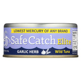 Safe Catch Elite Wild Tuna - Garlic Herb - Case Of 6 - 5 Oz