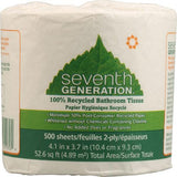 Seventh Generation Bathroom Tissue - 2 Ply 500 Sheet Roll - Case Of 60